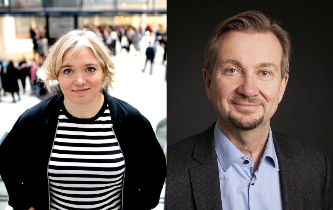 VG-kommentator Tone Sofie Aglen og mediekritiker Trygve Aas Olsen. VG-kommentator Tone Sofie Aglen og mediekritiker Trygve Aas Olsen.