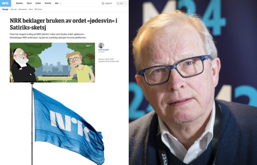 Mediekritiker Bernt Olufsen i Medier24 mener NRKs håndtering av «jødesvin»-saken var sommerens flaueste medieøyeblikk. Mediekritiker Bernt Olufsen i Medier24 mener NRKs håndtering av «jødesvin»-saken var sommerens flaueste medieøyeblikk.