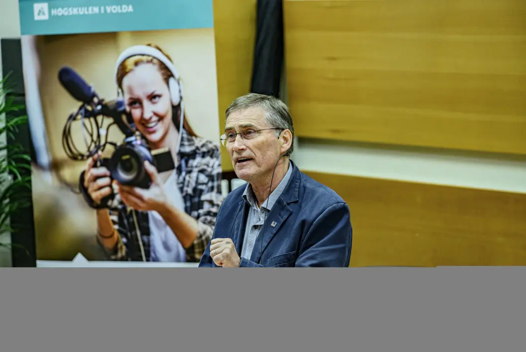 Odd Ragnar Hunnes, konstituert dekan ved Institutt for mediefag ved Høgskulen i Volda. Odd Ragnar Hunnes, konstituert dekan ved Institutt for mediefag ved Høgskulen i Volda.