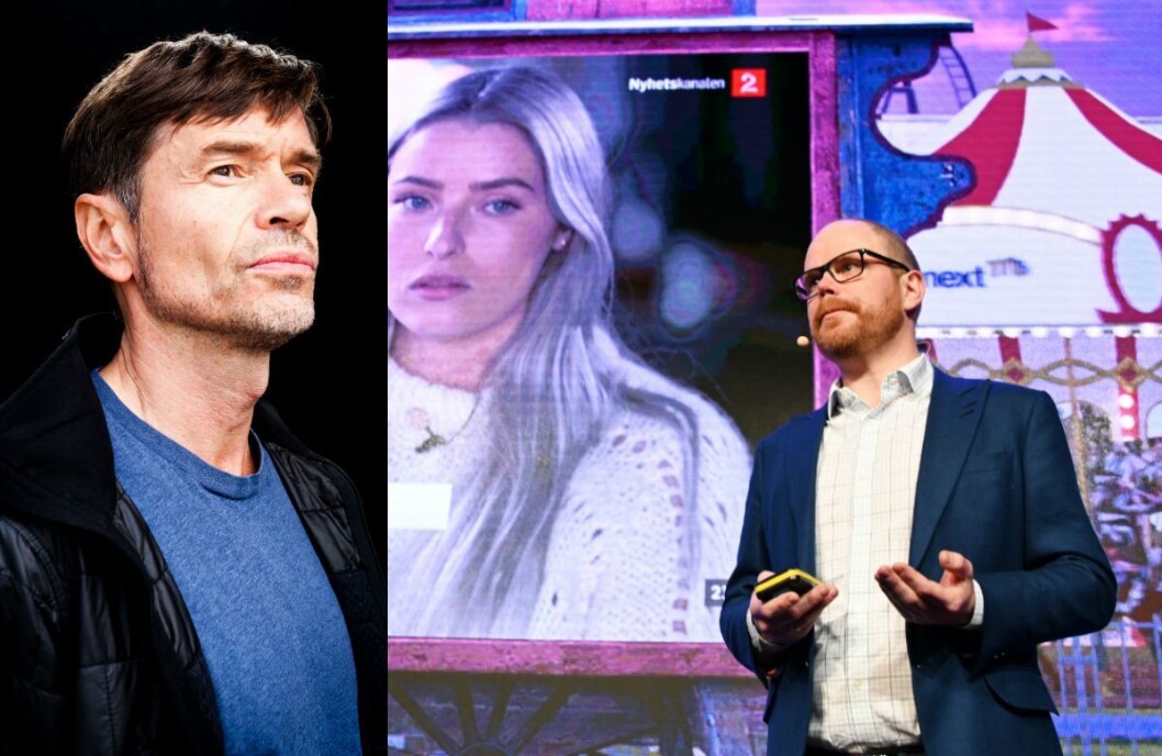 Sosiolog og samfunnsdebattant Kjetil Rolness til venstre og sjefredaktør Gard Steiro i VG til høyre. Sosiolog og samfunnsdebattant Kjetil Rolness til venstre og sjefredaktør Gard Steiro i VG til høyre.