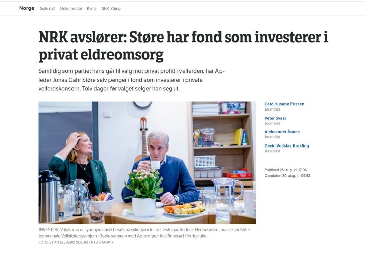 NRK-saken 28. august.
