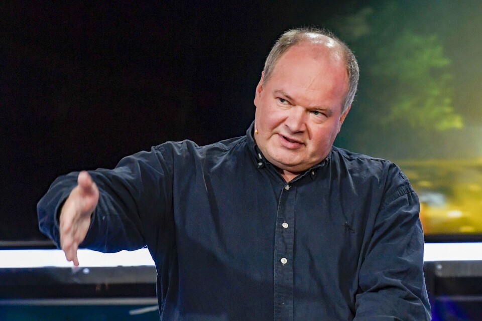 Trym Helge Aafløy (Folkeaksjonen nei til mer bompenger) under partileiardebatten på TV 2 onsdag. Trym Helge Aafløy (Folkeaksjonen nei til mer bompenger) under partileiardebatten på TV 2 onsdag.