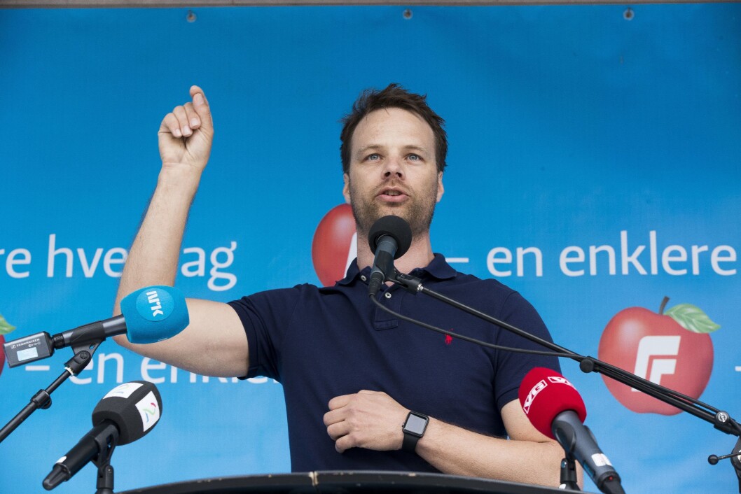 Jon Helgheim, her avbildet på talerstolen i Drammen 1. mai i fjor. Jon Helgheim, her avbildet på talerstolen i Drammen 1. mai i fjor.