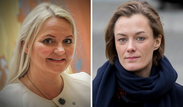 Åslaug Sem-Jacobsen og Anette Trettebergstuen er bekymret for NRKs planer for distriktskontorene.