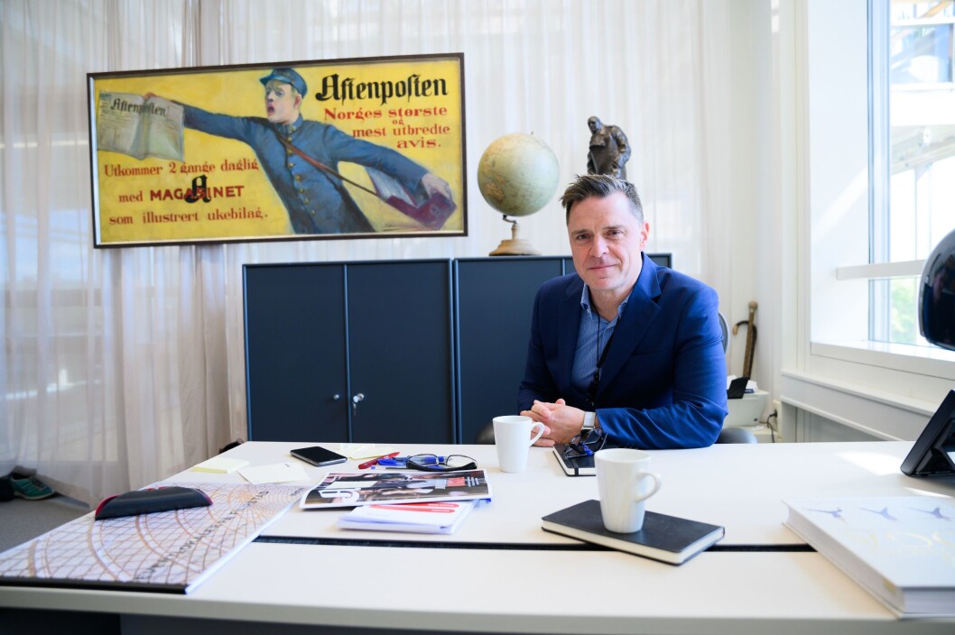Aftenpostens sjefredaktør Espen Egil Hansen. Aftenpostens sjefredaktør Espen Egil Hansen.
