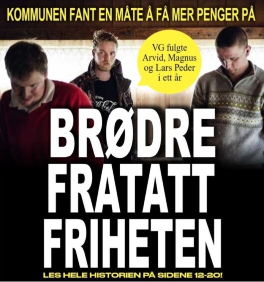Slik så den første Tolga-saken ut på VGs papirfront. Slik så den første Tolga-saken ut på VGs papirfront.