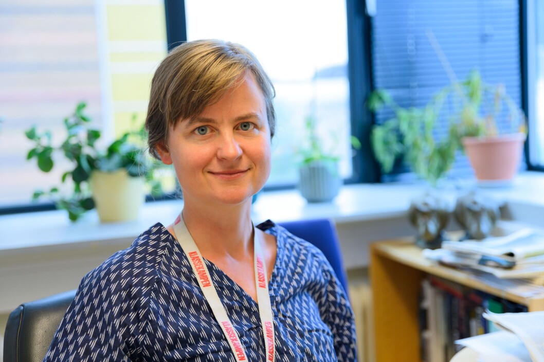 Sjefredaktør Mari Skurdal i Klassekampen. Sjefredaktør Mari Skurdal i Klassekampen.