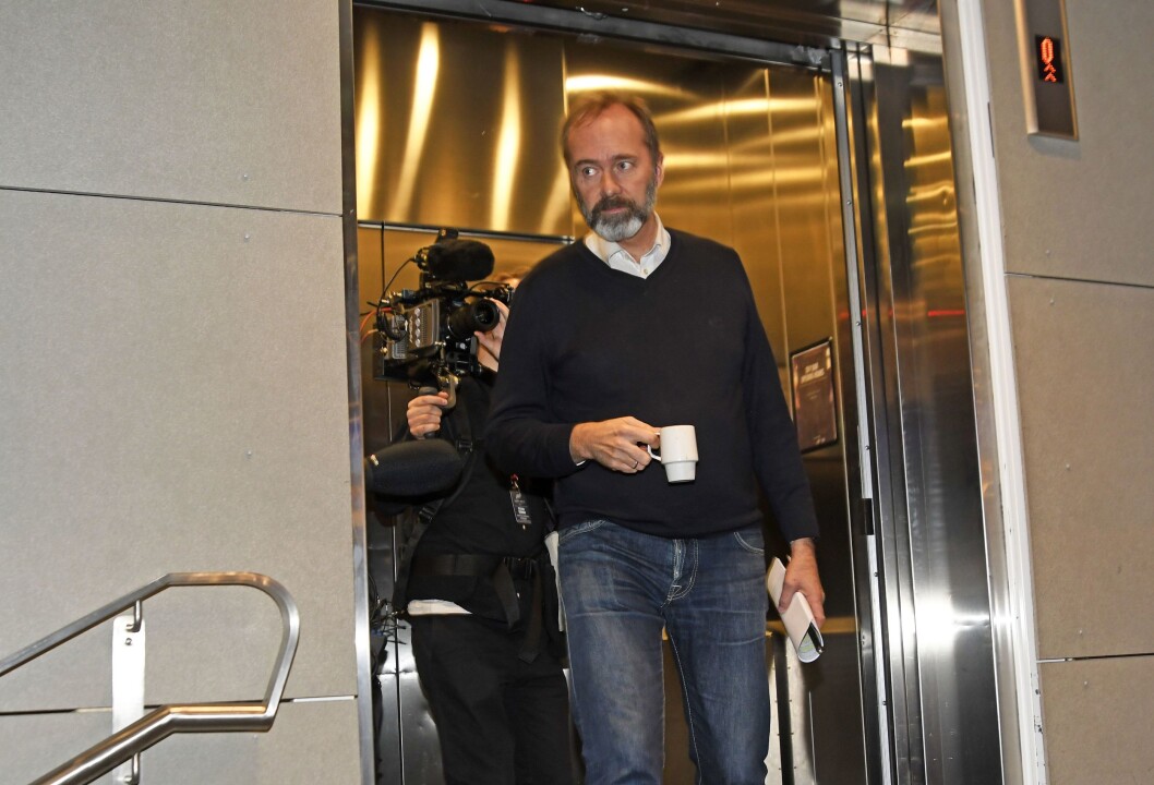 Trond Giske ankommer for å delta på konferansen Svarte Natta i Tromsø. Han er der for å snakke om medias håndtering av MeToo.Foto: Rune Stoltz Bertinussen / NTB scanpix Trond Giske ankommer for å delta på konferansen Svarte Natta i Tromsø. Han er der for å snakke om medias håndtering av MeToo.Foto: Rune Stoltz Bertinussen / NTB scanpix