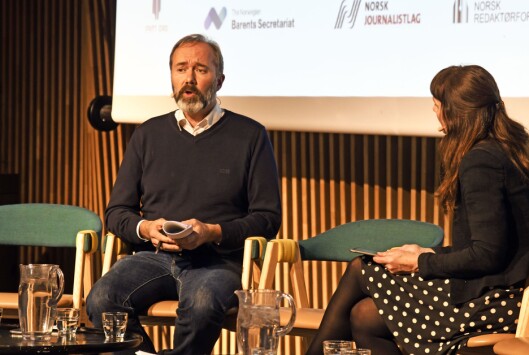 Trond Giske på mediekonferansen Svarte Natta i Tromsø. Han er der for å snakke om medias håndtering av MeToo. Debatten blir ledet av Anki Gerhardsen. Trond Giske på mediekonferansen Svarte Natta i Tromsø. Han er der for å snakke om medias håndtering av MeToo. Debatten blir ledet av Anki Gerhardsen.