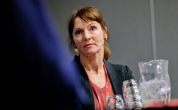 Anki Gerhardsen, her avbildet under konferansen Svarte Natta2019. Foto