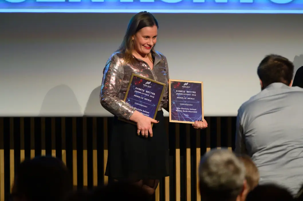 Hederlig omtale: Silje Charlotte Solstad og Øystein Barth-Heyerdahl – Nordlys – «Underslagssaken» Hederlig omtale: Silje Charlotte Solstad og Øystein Barth-Heyerdahl – Nordlys – «Underslagssaken»