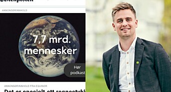 Dag ut og dag inn er Aftenposten reklameplakat for oljebransjen