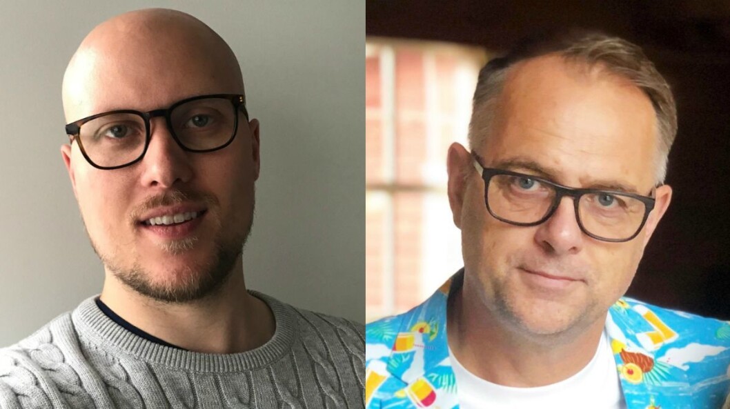 Tekstforfatter Andreas Ryen Eidem til venstre og frilansjournalist Lasse Olsrud Evensen til høyre. Tekstforfatter Andreas Ryen Eidem til venstre og frilansjournalist Lasse Olsrud Evensen til høyre.