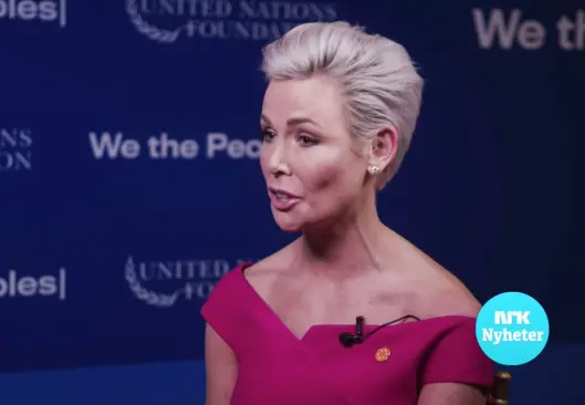Gunhild Stordalen i intervju med Anders Magnus. Gunhild Stordalen i intervju med Anders Magnus.