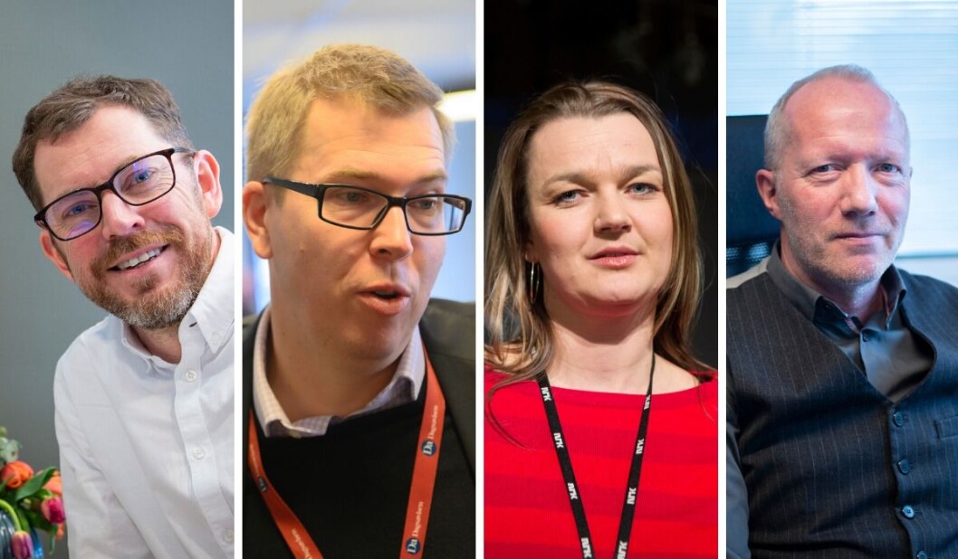 Bjørn Bore, Eirik Hoff Lysholm, Hege Iren Frantzen og Arne Jensen er alle skeptiske til opprettelsen av et nytt mediestøtteråd. Bjørn Bore, Eirik Hoff Lysholm, Hege Iren Frantzen og Arne Jensen er alle skeptiske til opprettelsen av et nytt mediestøtteråd.