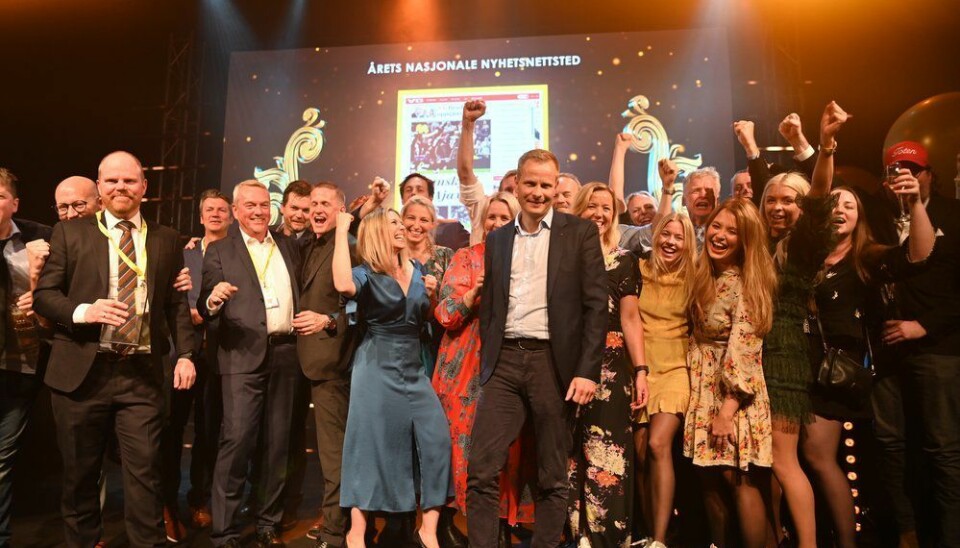 VG stakk av med prisen for årets nasjonale nyhetsnettsted under Mediedagene i Bergen i mai 2019.