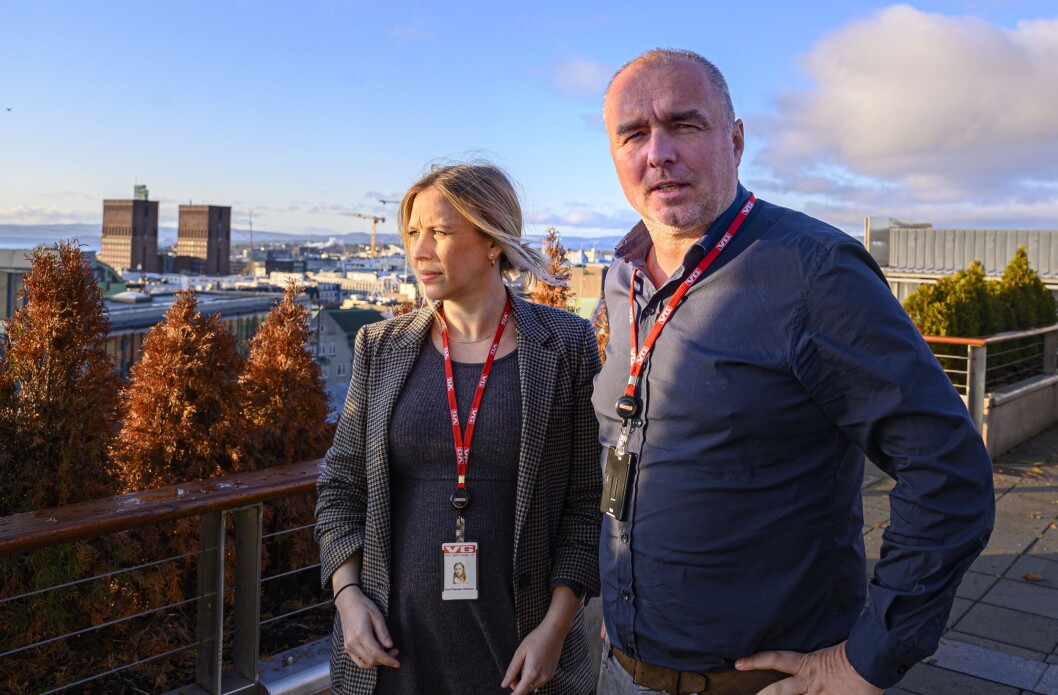 Eva-Therese Loo Grøttum og Robert Simsø i VG Eva-Therese Loo Grøttum og Robert Simsø i VG