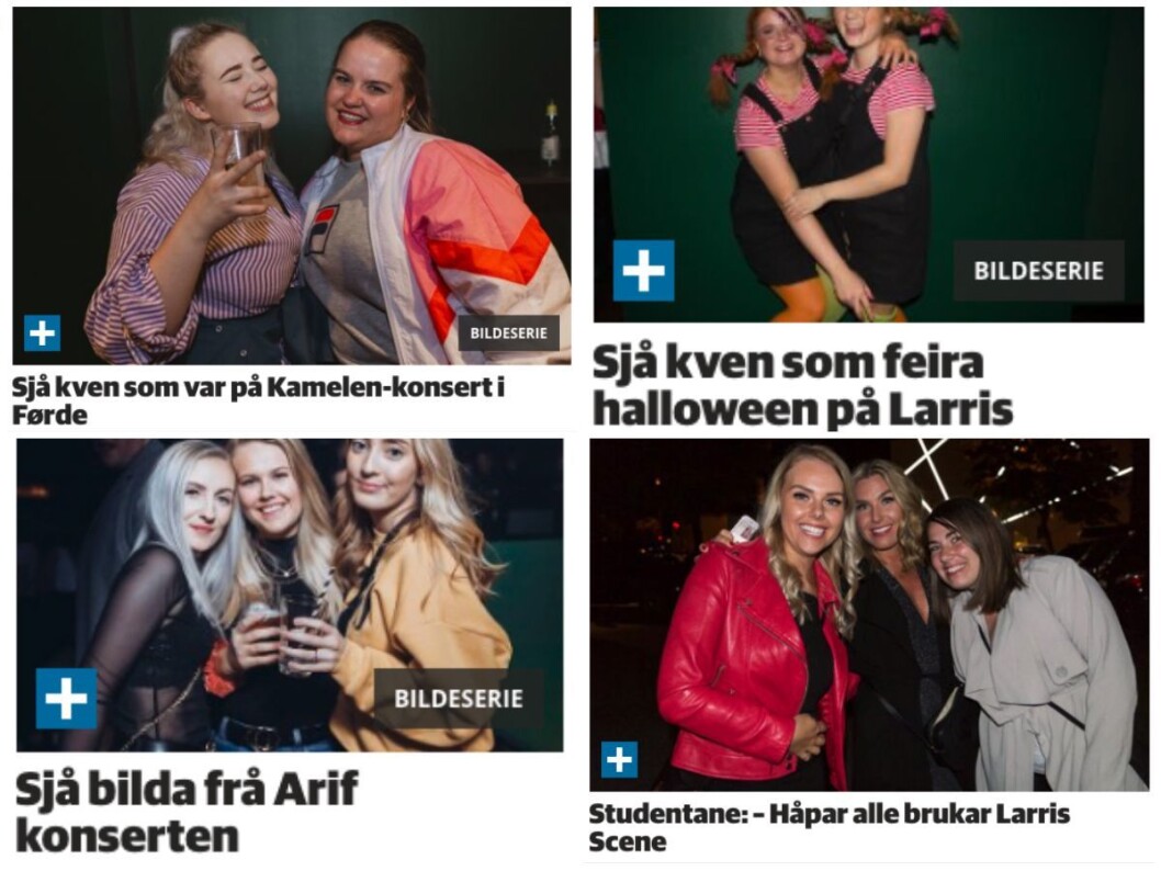 Skjermdump frå Firda sine utelivssaker. Skjermdump frå Firda sine utelivssaker.