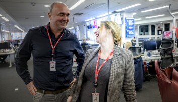 Eva-Therese Loo Grøttum og Robert Simsø i VG. Eva-Therese Loo Grøttum og Robert Simsø i VG.