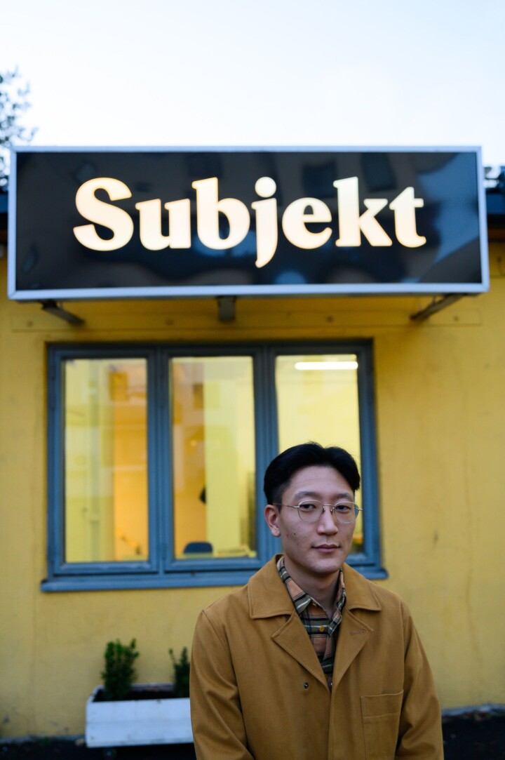 Sjefredaktør og eigar Danby Choi i kulturmagasinet Subjekt.