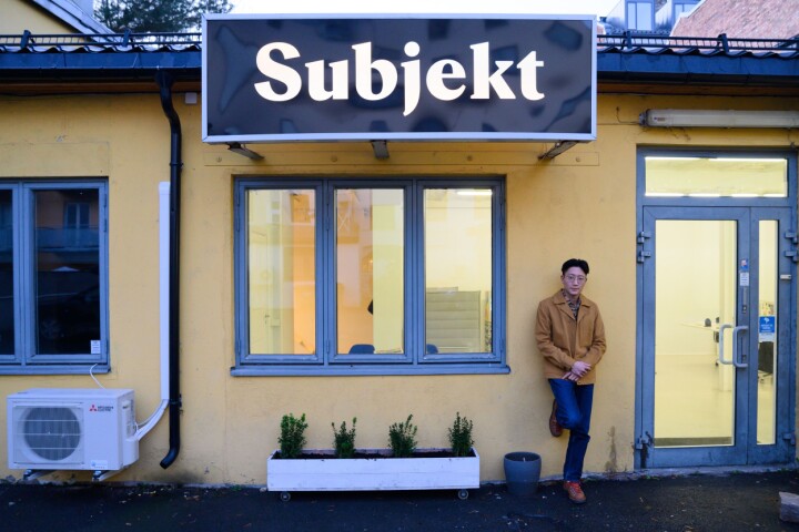Sjefredaktør og eigar Danby Choi i kulturmagasinet Subjekt.