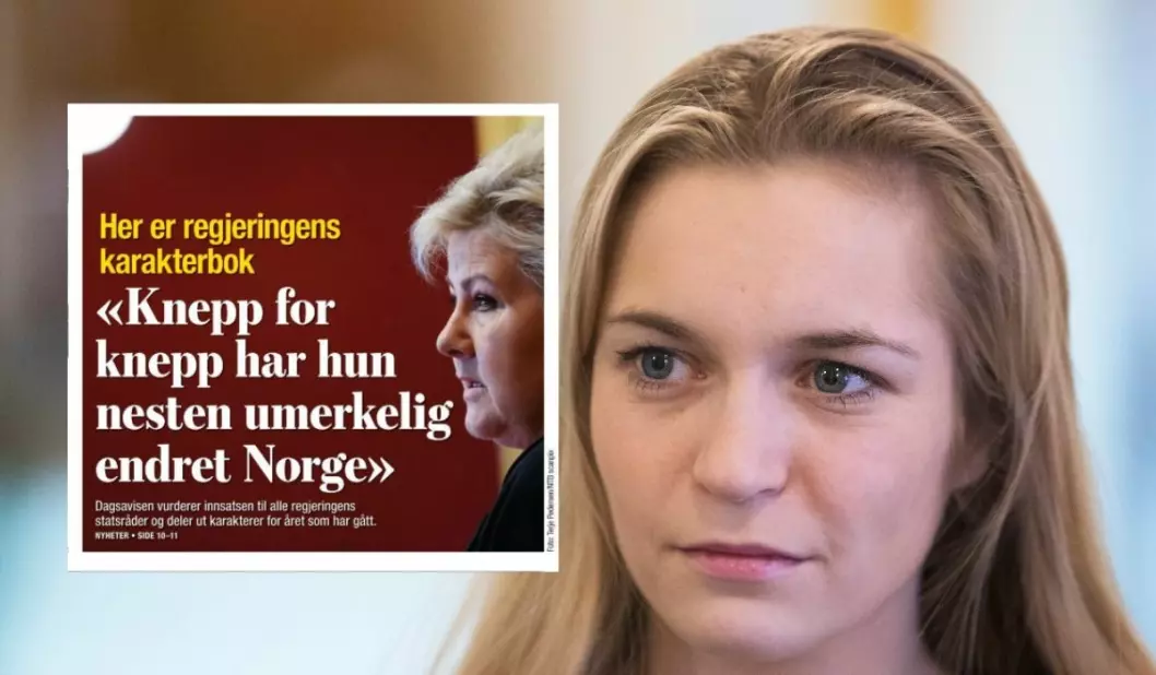 Mathilde Tybring-Gjedde (H) reagerer på Dagsavisens slakt av regjeringen.