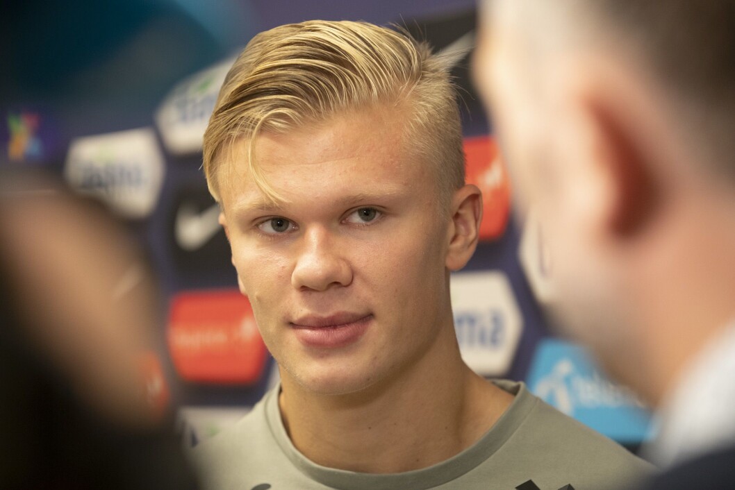 Det ettertrakta stjerneskotet Erling Braut Haaland frå Bryne. Det ettertrakta stjerneskotet Erling Braut Haaland frå Bryne.