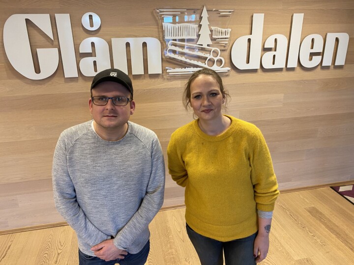 Martin Gramnæs (32) og Mathilde Lea (34) er Glåmdalens nye frontsjef og digitale journalist