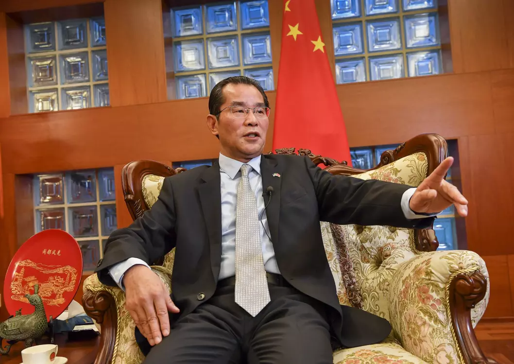 Kinas ambassadør Gui Congyou i Sverige.