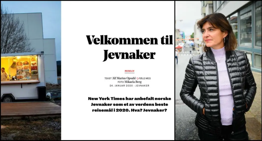 Til venstre er Dagens Næringslivs reportasje fra Jevnaker. Til høyre er administrerende direktør Kjersti Løken Stavrum i Stiftelsen Tinius. Til venstre er Dagens Næringslivs reportasje fra Jevnaker. Til høyre er administrerende direktør Kjersti Løken Stavrum i Stiftelsen Tinius.