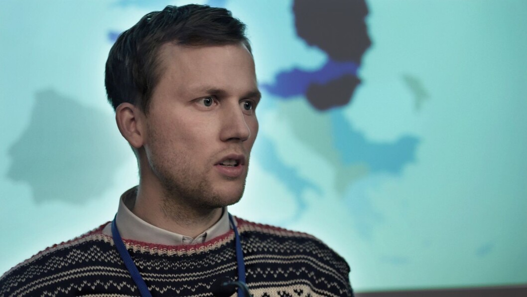 Fredrik Høyer spiller karakteren Breidablikk i NRK-serien «22. juli». Fredrik Høyer spiller karakteren Breidablikk i NRK-serien «22. juli».