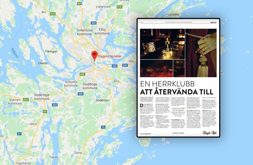 Annonsen som ble levert med Dagens Nyheter onsdag 29. januar.