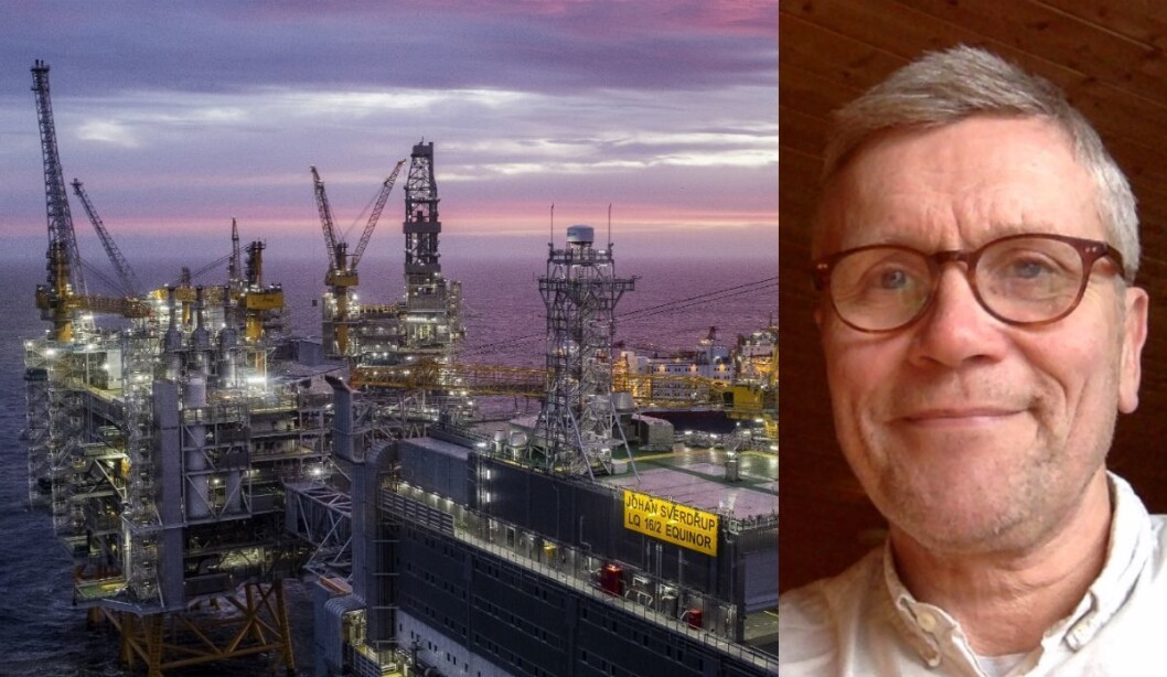 Johan Sverdrup feltsenter og Kjetil Aasmundsson, redaktør i Naturpress. Johan Sverdrup feltsenter og Kjetil Aasmundsson, redaktør i Naturpress.