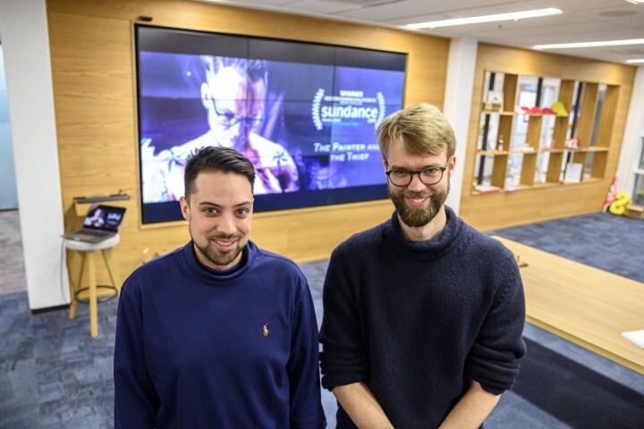 Kristoffer Kumar (til venstre) og Benjamin Ree.