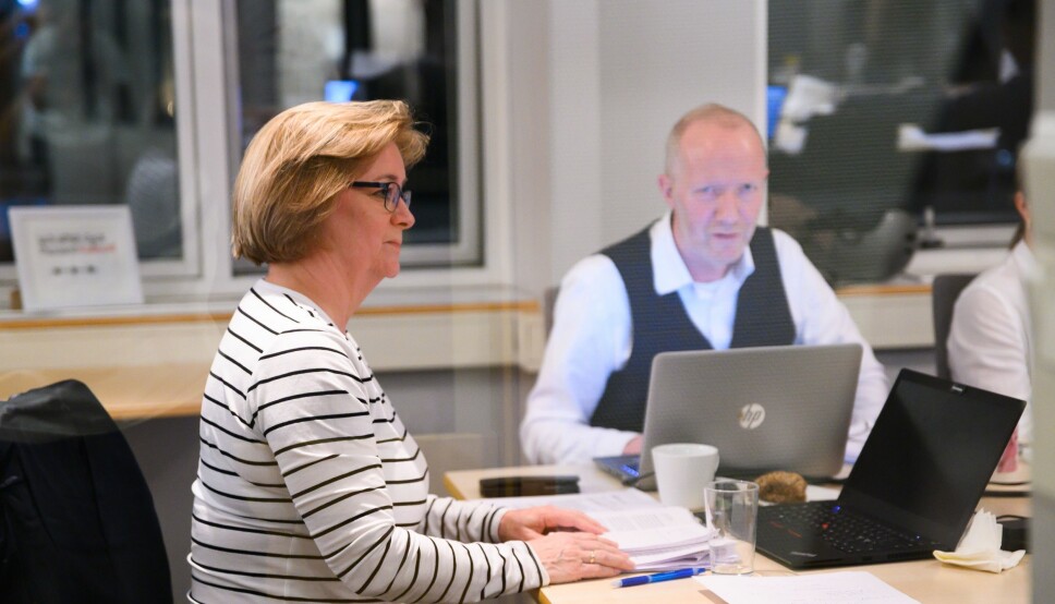 Styreleiar Hanna Relling Berg og generalsekretær Arne Jensen i Norsk Redaktørforening.