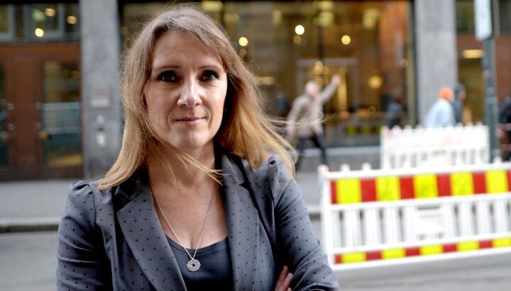 Konserntillitsvalgt Eva Stenbro i Amedia.