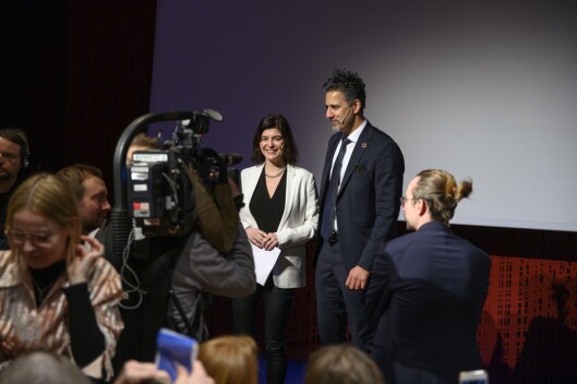 Ytringsfrihetskommisjonens leder Kjersti Løken Stavrum og kulturminister Abid Raja. Ytringsfrihetskommisjonens leder Kjersti Løken Stavrum og kulturminister Abid Raja.