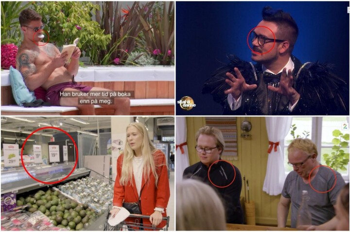 Tannbleiking frå Norisma på Love Island (TV 2), briller frå Brilleland på dommar Tore Petterson i Skal vi danse (TV 2), Meny-butikk på 4-stjerners middag (TVNorge) og utstyrsleverandør Ulvang i Farmen kjendis (TV 2). Tannbleiking frå Norisma på Love Island (TV 2), briller frå Brilleland på dommar Tore Petterson i Skal vi danse (TV 2), Meny-butikk på 4-stjerners middag (TVNorge) og utstyrsleverandør Ulvang i Farmen kjendis (TV 2).