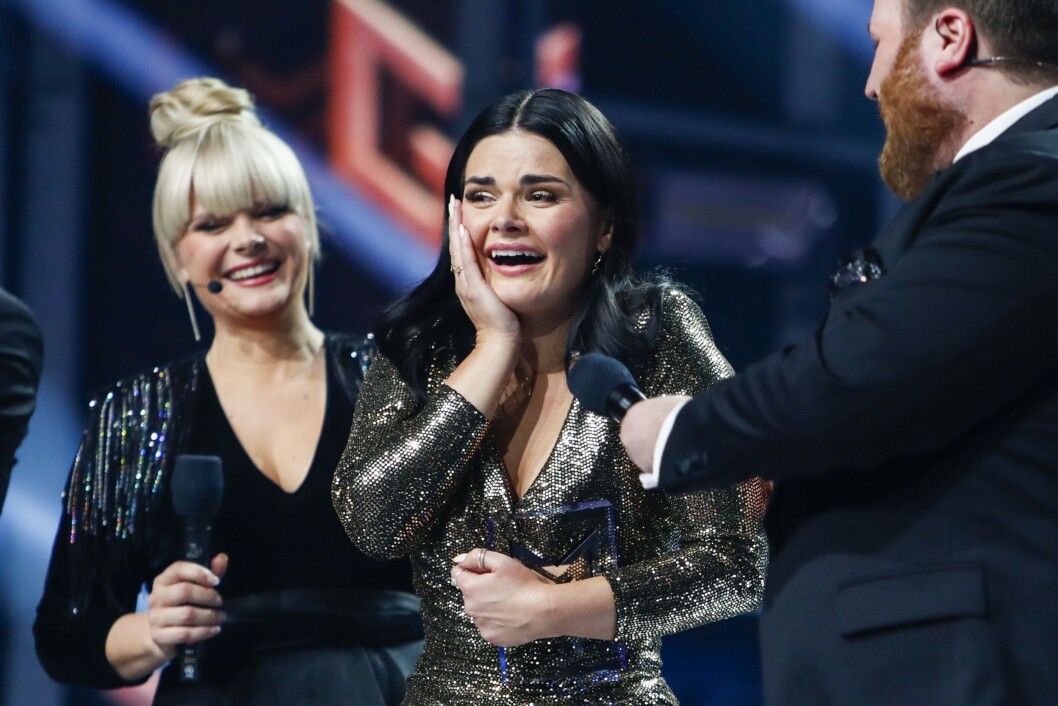 NRK har fått 2.500 henvendelser fra publikum om Melodi Grand Prix. Her fra da Ulrikke Brandstorp vant finalen i MGP i Trondheim spektrum. NRK har fått 2.500 henvendelser fra publikum om Melodi Grand Prix. Her fra da Ulrikke Brandstorp vant finalen i MGP i Trondheim spektrum.