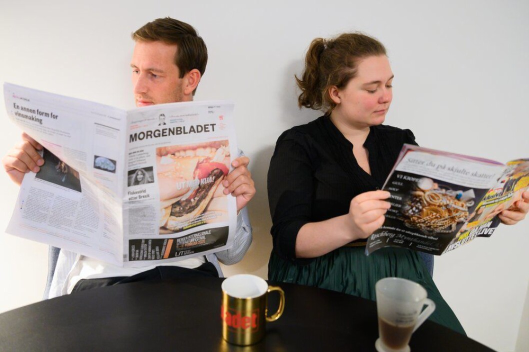 Medier24s quizmastere Ole Alexander Saue og Eira Lie jor. Medier24s quizmastere Ole Alexander Saue og Eira Lie jor.