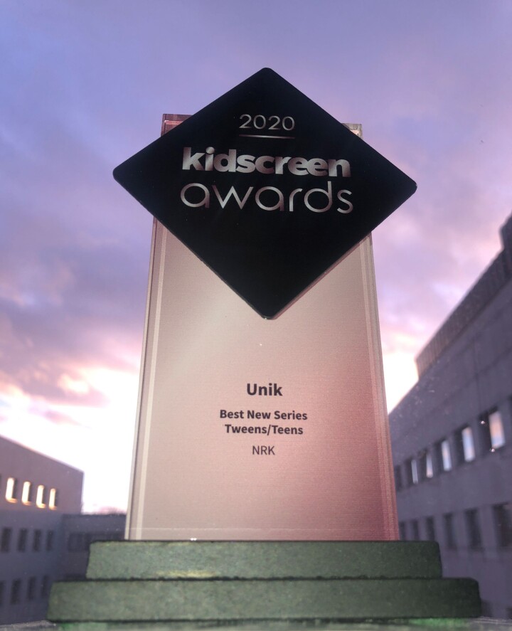 Dette er beviset for at «Unik» vant Kidscreen Awards.