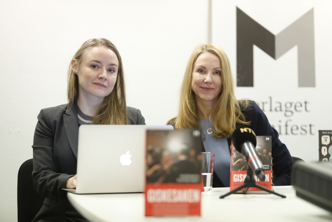 Førstelektor Anja Sletteland og professor Kristin Skare Orgeret presenterer boka «Giskesaken og hvordan vi får #metoo tilbake på sporet» på en pressekonferanse tirsdag. Førstelektor Anja Sletteland og professor Kristin Skare Orgeret presenterer boka «Giskesaken og hvordan vi får #metoo tilbake på sporet» på en pressekonferanse tirsdag.