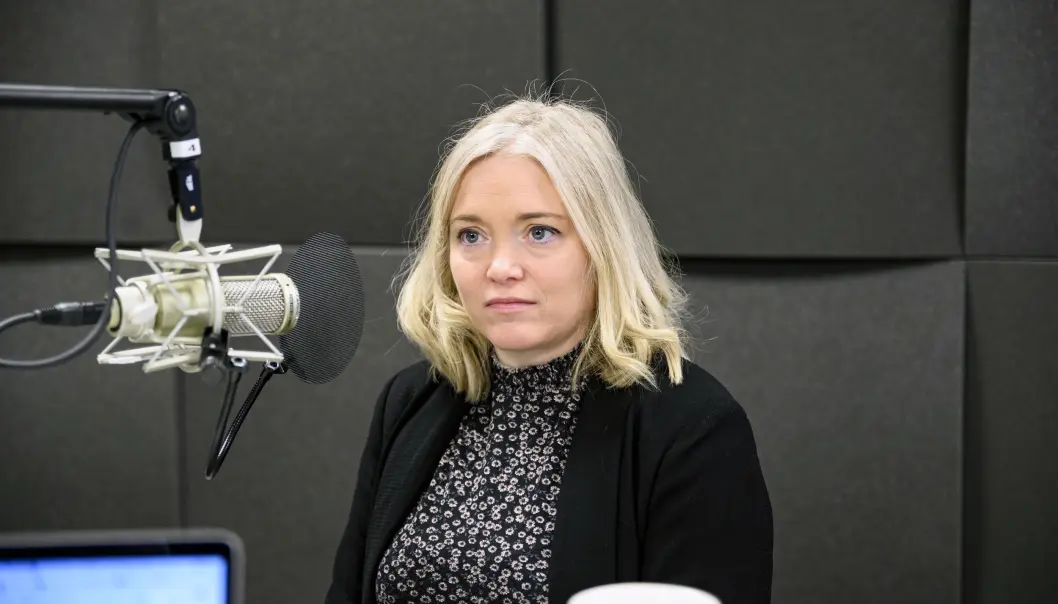 Tone Sofie Aglen avbildet da hun gjestet Pressepodden i 2019. Nå blir VG-kommentatoren NRK-ansatt. Tone Sofie Aglen avbildet da hun gjestet Pressepodden i 2019. Nå blir VG-kommentatoren NRK-ansatt.