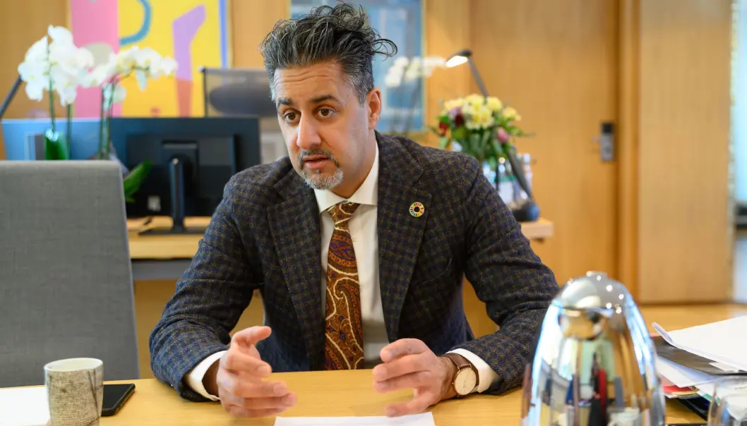 Kultur- og likestillingsminister Abid Raja (V). Kultur- og likestillingsminister Abid Raja (V).
