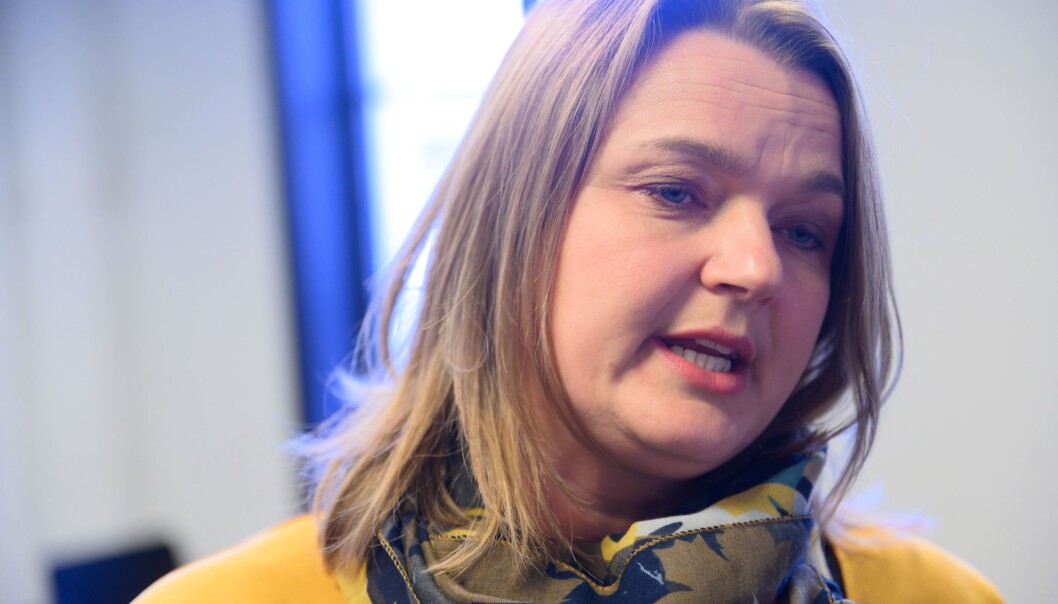 Leiar Hege Iren Frantzen i Norsk Journalistlag. Leiar Hege Iren Frantzen i Norsk Journalistlag.