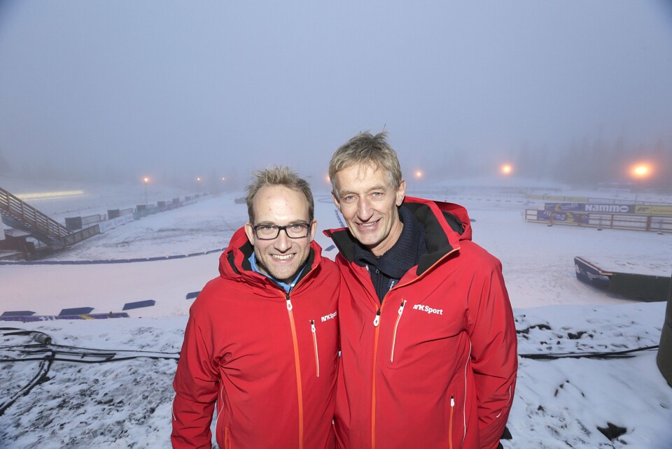 Andreas Stabrun Smith og Ola Lunde fra NRK er klare til sesongåpning i skiskyting på Sjusjøen. Andreas Stabrun Smith og Ola Lunde fra NRK er klare til sesongåpning i skiskyting på Sjusjøen.