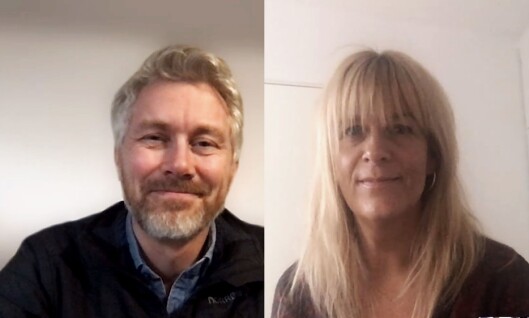 Olav T. Sandnes, sjefredaktør og administrerende direktør i TV 2 og Kathrine Haldorsen, programredaktør i TV 2. Olav T. Sandnes, sjefredaktør og administrerende direktør i TV 2 og Kathrine Haldorsen, programredaktør i TV 2.