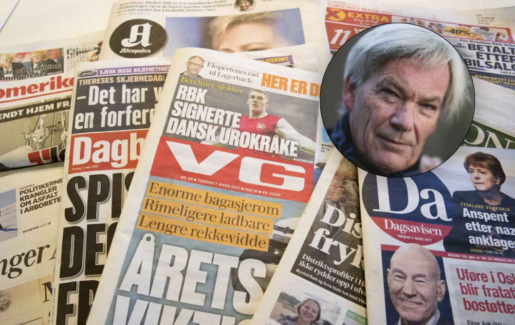 «Bruk ikke tiltakspakken på aviser staten allerede subsidierer med titalls og sågar hundretalls millioner kroner i året», skriver Leif Drillestad. «Bruk ikke tiltakspakken på aviser staten allerede subsidierer med titalls og sågar hundretalls millioner kroner i året», skriver Leif Drillestad.