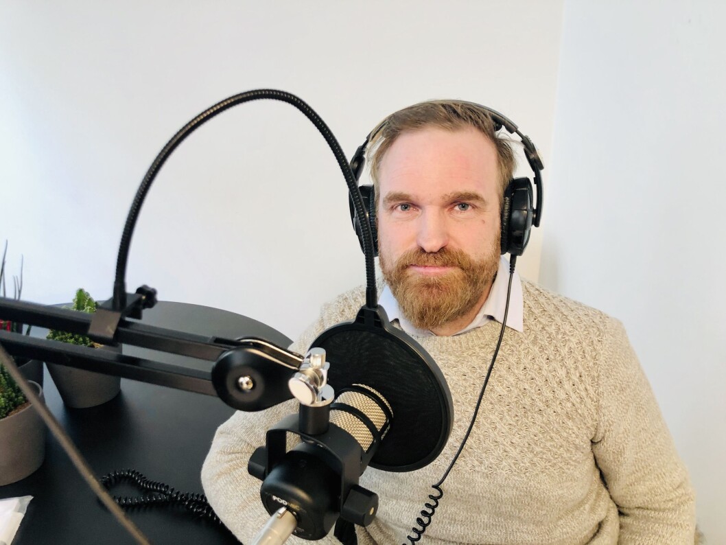 Journalist og forfatter Erik Martiniussen i Pressepodden. Journalist og forfatter Erik Martiniussen i Pressepodden.
