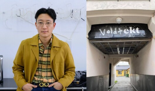 Dette synet møtte redaktør Danby Choi da han ankom sine egne lokaler etter å ha stilt opp i en VG-sak. Dette synet møtte redaktør Danby Choi da han ankom sine egne lokaler etter å ha stilt opp i en VG-sak.